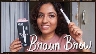 Braun Brow trimmer review (new 2022) 🤨 | unboxing, demo + review (painless + affordable)