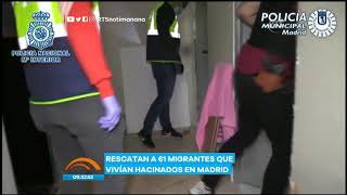 Liberan a 61 inmigrantes que vivían hacinados en España