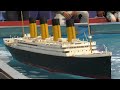 gigantic rc titanic scale model ship on the pool intermodellbau dortmund 2016