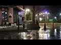 street scene with rain all night. rain sounds when you need sleep white noise for relaxation