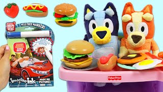 Disney Junior Bluey & Bingo After School Lunch Time & Learning with Wreck It Ralph Imagine Ink Book!