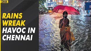 Watch: Heavy rain lashes in Chennai | Water Logging | Chennai Rains |  Red Alert In Chennai