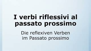 35b - Die reflexiven Verben im Passato prossimo | Italienisch leicht gemacht mit Ottimo! 🇮🇹