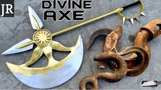 Forgin DIVINE AXE RHITTA Out of Rusted Iron HOoK - The Seven Deadly Sins