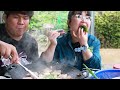 시골밥상 비오는 날 시골에서 삼겹살 구워먹기 ㅣsamgyeopsalㅣ real soundㅣasmr mukbang