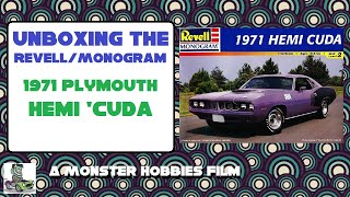 Unboxing The 1971 Plymouth Hemi Cuda Model Kit By Revell/Monogram