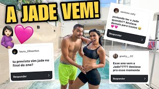 A JADE VEM!! 🩷😭 Gravidez + sonhos + viagem *JAQUE RESPONDE*