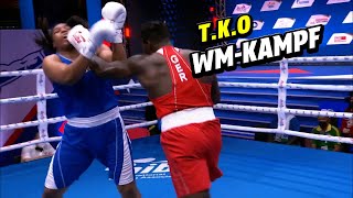 WM-KAMPF T.K.O 🥊 l Nelvie Tiafack (GER) vs Ryan Charles (LCA) l NEVBOXING