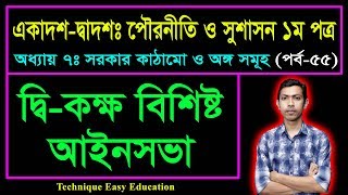 দ্বি কক্ষ বিশিষ্ট আইনসভা || সরকার কাঠামো ও অঙ্গসমূহ || HSC Civics 1st Paper Chapter 7 (Part-55)