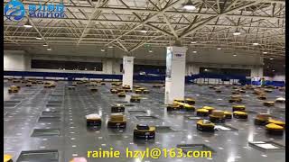 AMR AGV tilt tray sorter parcel sorting robot system