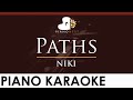 NIKI - Paths - HIGHER Key (Piano Karaoke Instrumental)