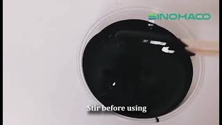 Single part black color polyurethane waterproofing coating