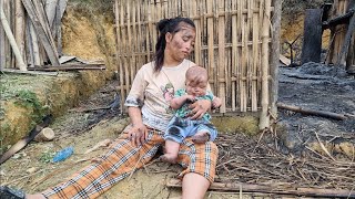 The girl came to clean up the burned house and buy food for mother and child#tu thanhindependentlife