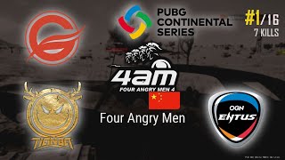 Four Angry Men - VRLU Ghibli - Tianba - OGN Entus - PUBG Continental Series 3 - ASIA - Match 6