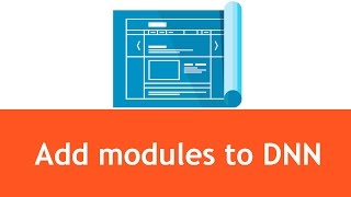 DNN Tutorials - How to add modules and text to a page in DNN