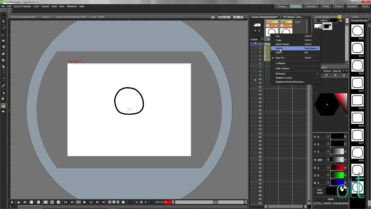 OpenToonz: Drawing & Animating Frame-By-Frame (Part 2) - YouTube