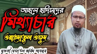 ওয়াহদাতুল ওজুদ কী? আমরা কী এ আকীদা লালন করি।।  মুফতি রেজাউল করিম আবরার।।।