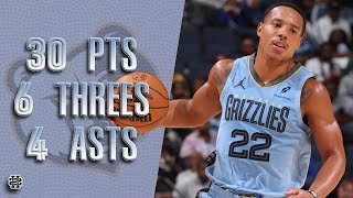 Desmond Bane 30 pts 6 threes 4 asts vs Bulls 24/25 season