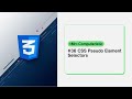 Pseudo Element Selectors: first-line, first-letter, before, after, marker, selection - CSS tutorials