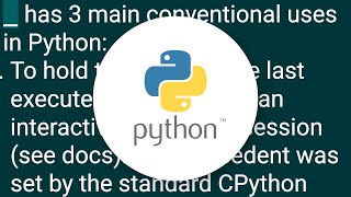 What is the purpose of the single underscore "_" variable in Python?