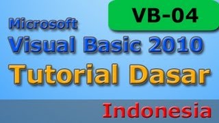 Visual Basic 2010 Tutorial Dasar - 04 - Window Form Application - Properties