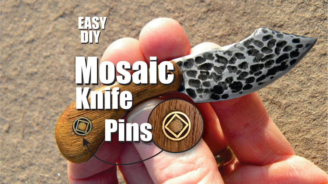 How To Easily Make Mosaic Knife Pins Youtube