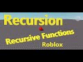 Recursion and Recursive Functions in Roblox (Beginners - B058)
