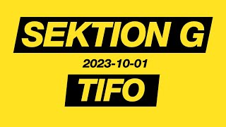 BK Häcken - AIK / Bandieras tifo 2023-10-01