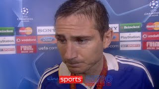 Frank Lampard after Chelsea lost the 2008 Champions League Final to Manchester United