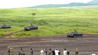 富士総合火力演習 平成21年8/25(PART1)JGSDF Firepower maneuvers in Fuji 25.Aug.2009