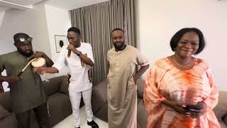 SEE HOW FEMI ADEBAYO’S WIFE DANCED AT HIS BIRTHDAY PRAISE AND WORSHIP