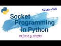 Socket Programming in Python in Just 5 Steps || With GUI
