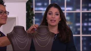 Italian Gold Sparkle Chain 14K Gold on QVC