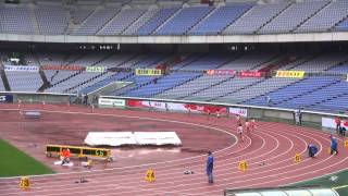 女子4×100mR予選1組 東邦銀行(吉田 千葉 青木 渡辺)45.41 2013日本陸上競技選手権リレー