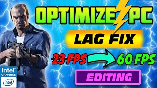 🔧Optimize Your Potato PC To An Ultimate Gaming PC|Best Windows 10/8/7 Lag Fix & PC Boost in Intelhd