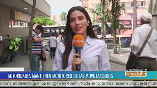 Autoridades mantienen monitoreadas las manifestaciones en el país - Telemedellín