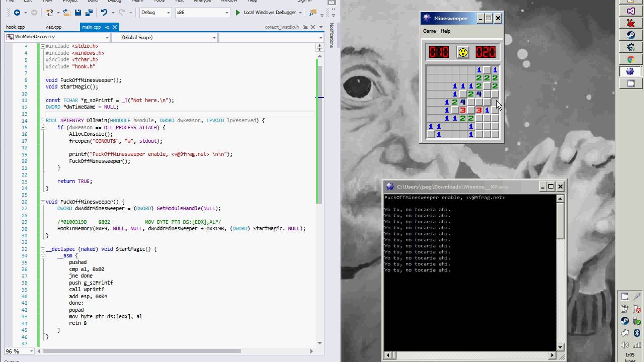 Hacking Minesweeper Youtube