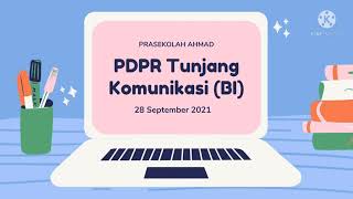 PDPR Prasekolah Ahmad || 28 September 2021