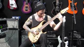 Jason Richardson at NAMM Ernie Ball MusicMan stage XIV/Behold live