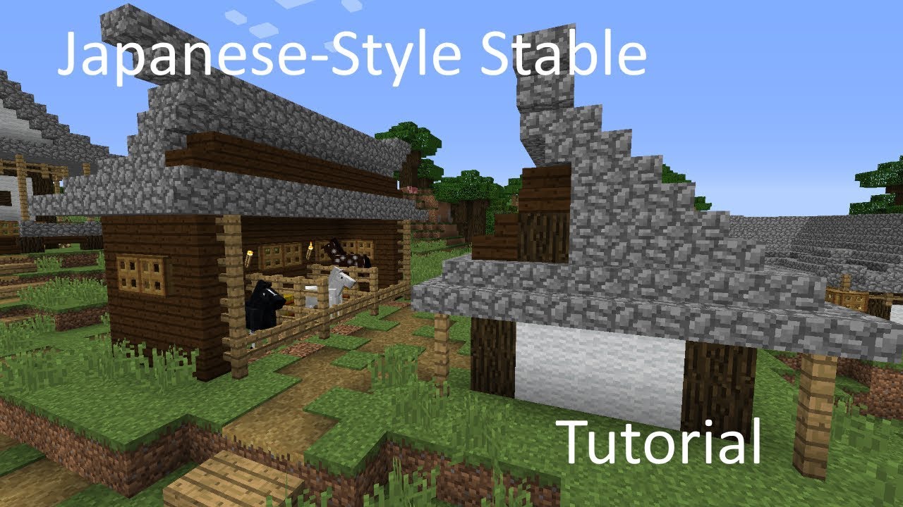 Minecraft Let's Build (S1:E4): Japanese Stable - YouTube