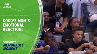 Coco Gauff's Mom Reacts to her Daughter Winning the Title! | 2023 US Open