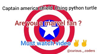 Captain america shield using python turtle | Marvel Shield | Python turtle | Subscribe guys ❤️#short