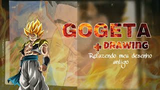 Refazendo meu desenho antigo - Speed Drawing - Gogeta