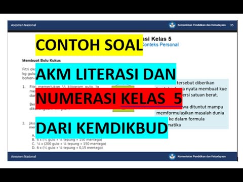 Contoh Soal AKM Literasi Dan Numerasi Kelas 5 - YouTube