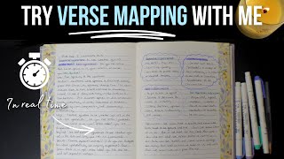 How to VERSE MAP - Bible Study with me in REAL TIME