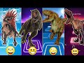 🦖The Spinosaurus vs The Carnotaurus vs The Albertosaurus vs The Indoraptor JurassicWorld CoffinDance