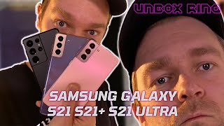 KOSMINĖS NAUJIENOS | SAMSUNG GALAXY S21, S21+, S21 ULTRA | UNBOX RING APŽVALGA | Laisvės TV X