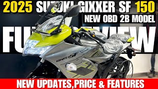 2025 Suzuki Gixxer SF 150 OBD 2B Full Review🔥| New Changes \u0026 Price | suzuki gixxer