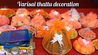 சீர் வரிசை தட்டு அலங்காரம்// varisai thattu decoration vlog plate decoration #video #wedding #decor