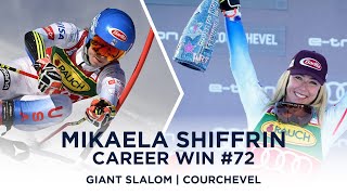 Mikaela Shiffrin Win #72   Giant Slalom   Courchevel 2021